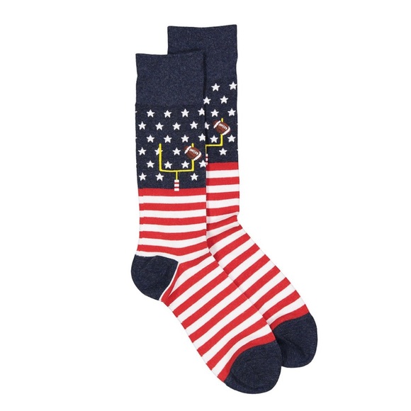 Davco Other - One Pair DAVCO Men’s Red Blue Flag Football Socks
